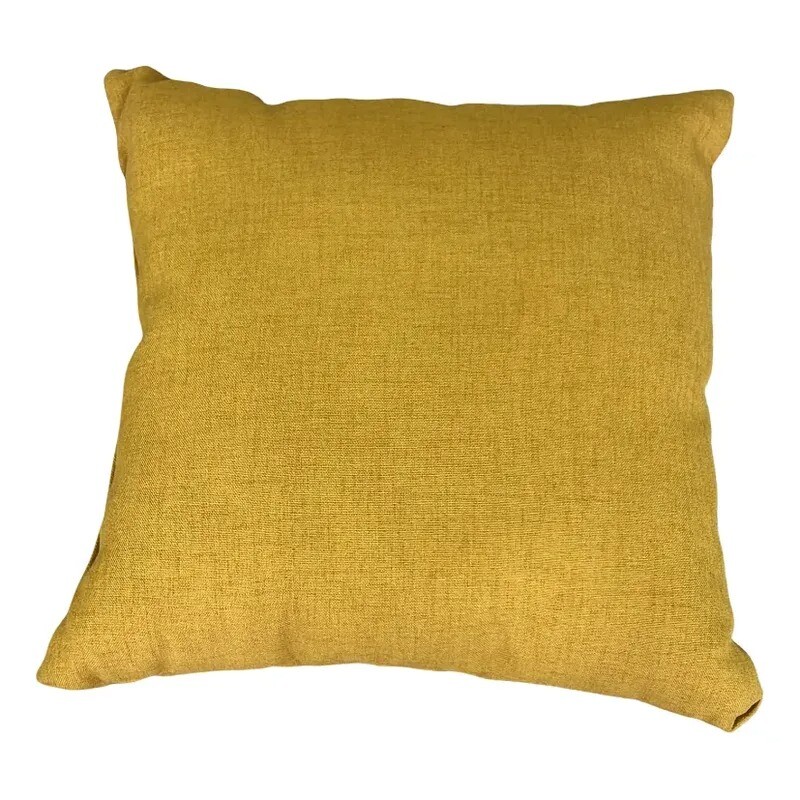 Almohadón tela color mostaza - 40 x 40cms Almohadón tela color mostaza - 40 x 40cms