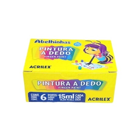 Pintura de Dedo Acrilex x6 Pintura de Dedo Acrilex x6