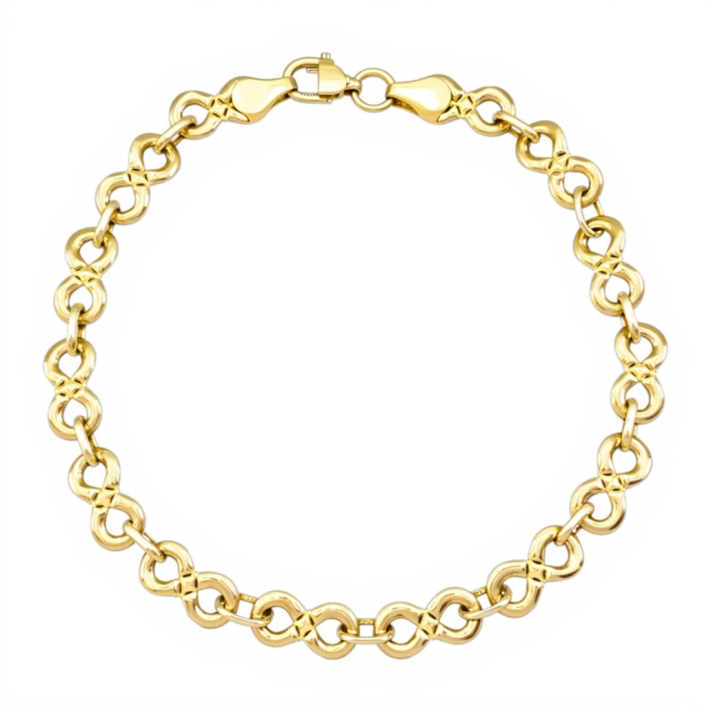 Pulsera Infinito-Oro bajo-Sin Piedra-PU8067 sinpiedra