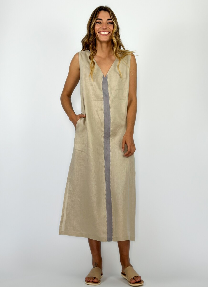 VESTIDO TALAMANCA - BEIGE 