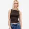 SL CLOSEKNIT CROP BOAT - 22 1/2 TERRA BROWN