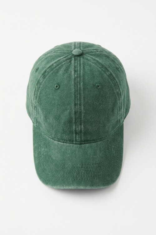 Cap washed verde