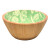 Bowl de Madera de 20,5 cm Pajaros Verde