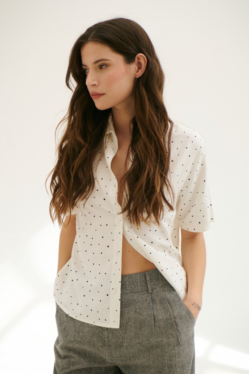 CAMISA DOT - BLANCO 