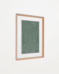 Cuadro abstracto Durkan de papel reciclado verde 100 x 70 cm Cuadro abstracto Durkan de papel reciclado verde 100 x 70 cm