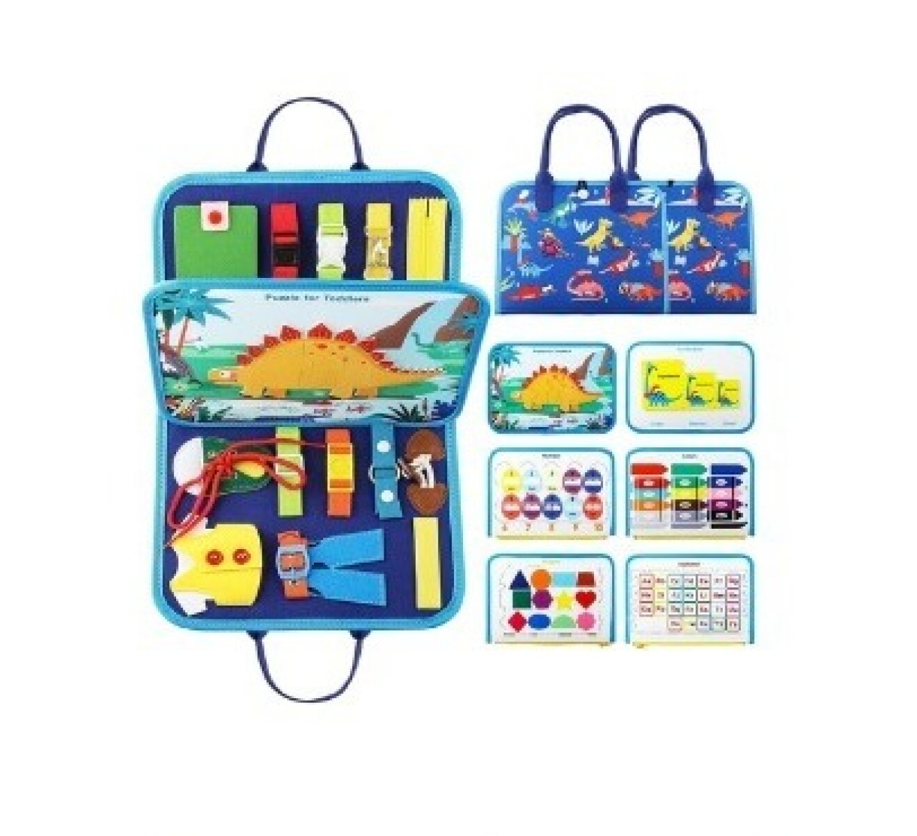 Valija de Tela Montessori Dino 