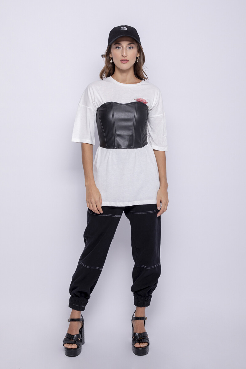 TOP ABBAR Negro