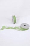 Cinta organza con puntos - 23 mts VERDE