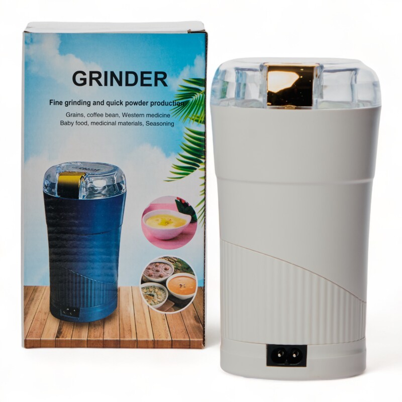 Moledor Molinillo Eléctrico De Cafe Granos Semillas 150w Blanco