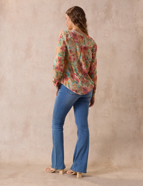 Blusa Spring MULTI/CORAL