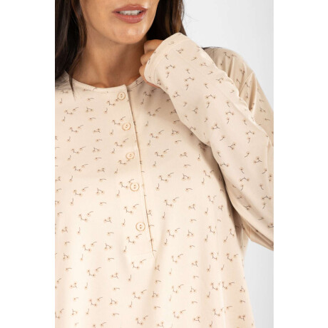 Pijama Peach Muna Flores Flores