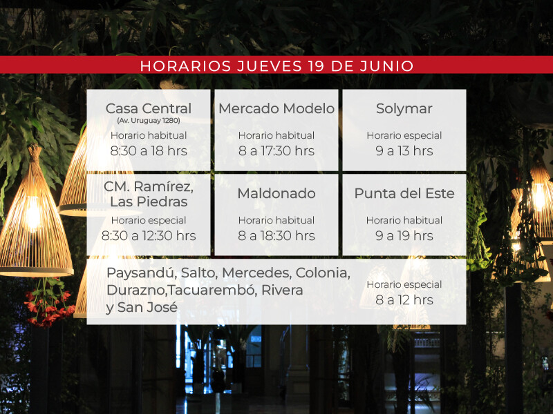 Feriado 19 de junio