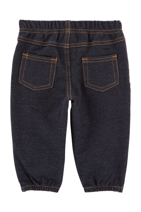 Set tres piezas chaleco y body de algodón, con pantalón jean Sin color