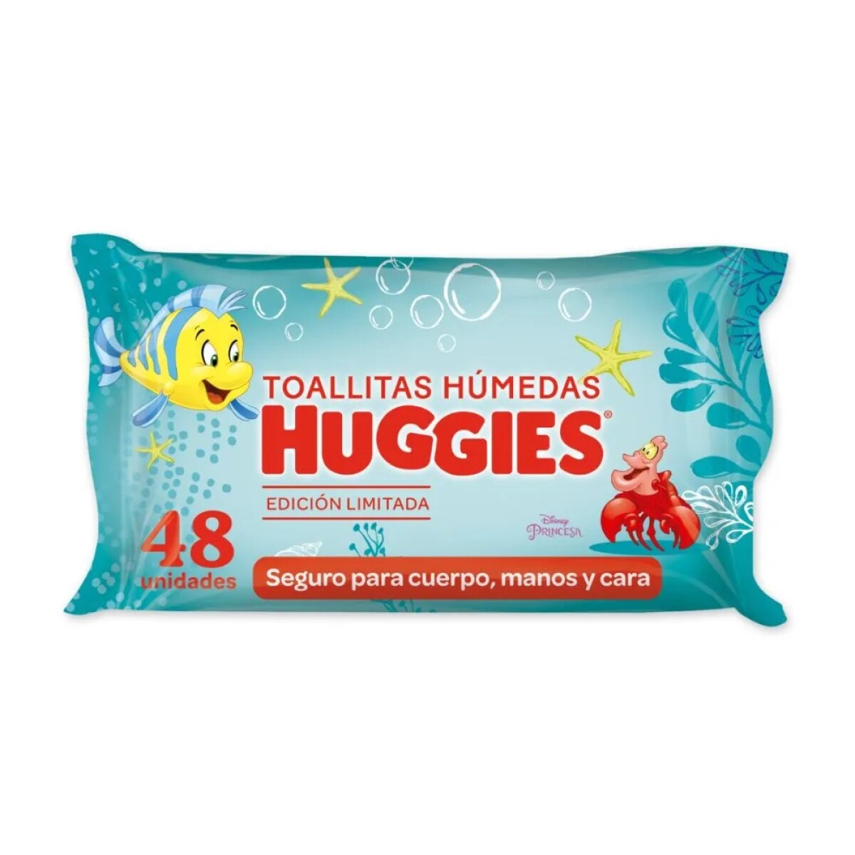 Toallitas Húmedas Huggies Cuidado 4en1 Sirenita 48 Uds. 