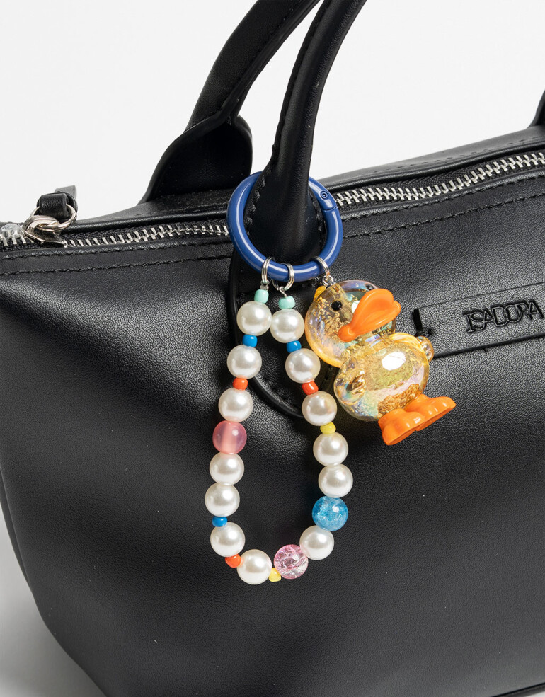 Llavero Acrilico Llavero Y Bag Charm Patito - Combinacion Multicolor