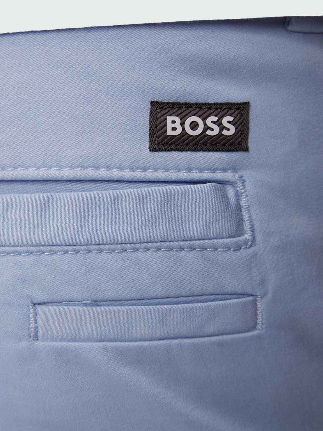 Hugo Boss - Pantalón clásico de algodón, KAITO Celeste