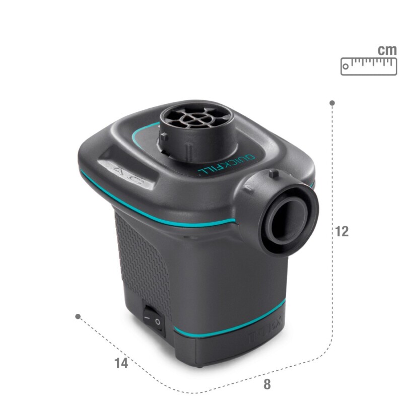 INTEX INFLADOR ELÉCTRICO 220 VOLTS + 3 BOQUILLAS ADAPTADORAS Intex Inflador Eléctrico 220 Volts + 3 Boquillas Adaptadoras