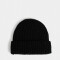 Gorro Clasico Gorro Tejido Efecto Rotura - Negro
