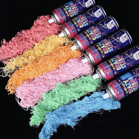 Set Cotillón Nº46 Spray Nieve Espuma + Serpentina x12 Cot002039