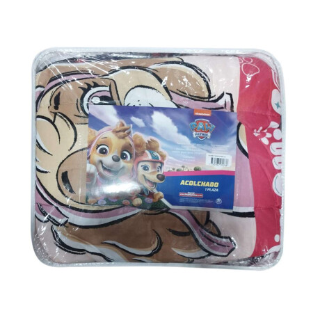 Acolchado Infantil Paw Patrol Microfibra 1 Plaza Coral