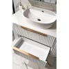 Mueble de baño Alice Suspendido 100cm Blanco con bacha de loza y botiquín Gabriela 90cm Blanco Mueble De Baño Alice Suspendido 100cm Blanco Con Bacha De Loza Y Botiquín Gabriela 90cm Blanco