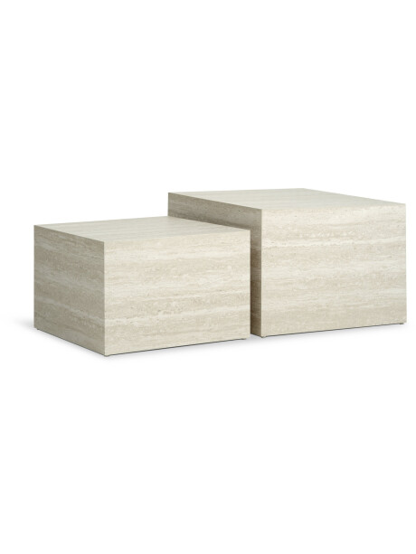 Mesa centro ROLSTED 58x58/50x50 mármol Mesa centro ROLSTED 58x58/50x50 mármol