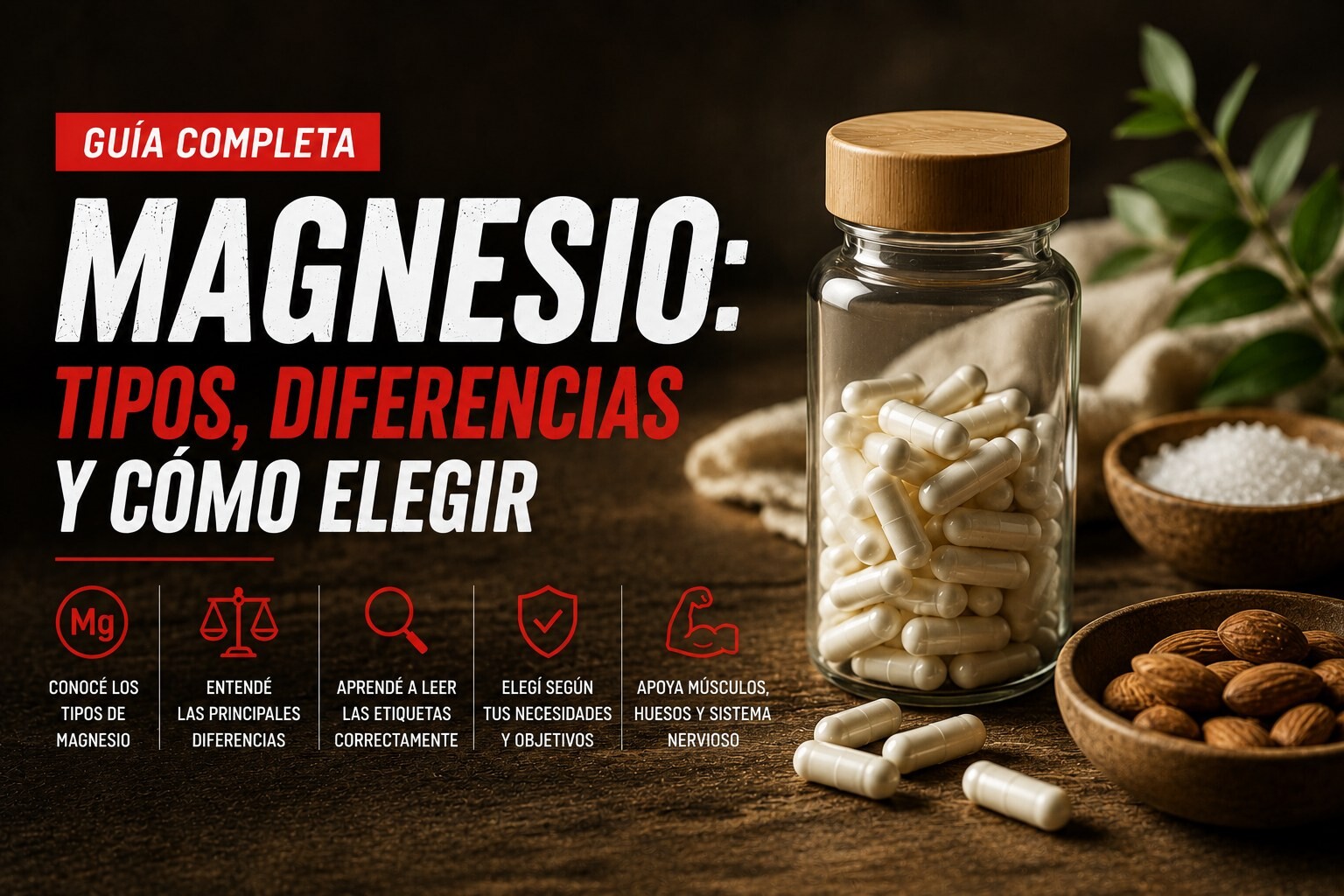 Magnesio: tipos, diferencias y cómo elegir