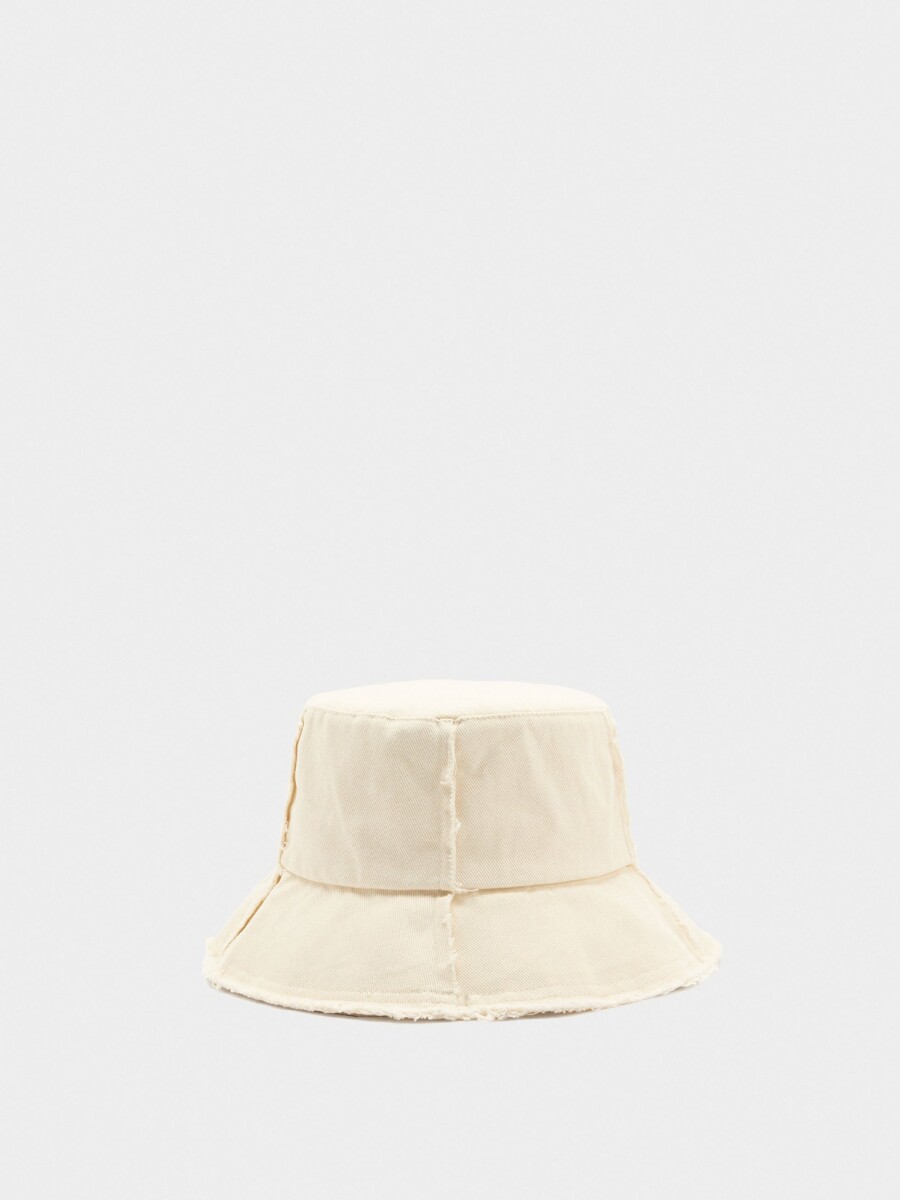 Sombrero Bucket 100% Algodón crudo