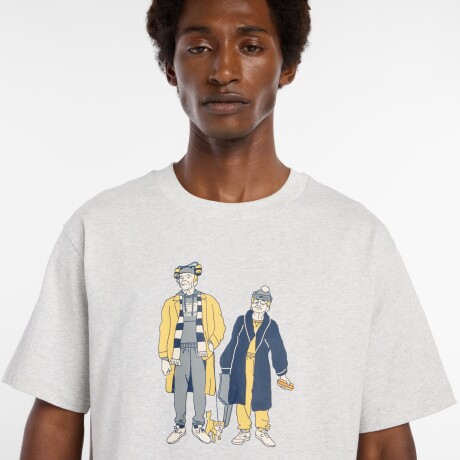 Remera New Balance de hombre - MT53969AHH GREY