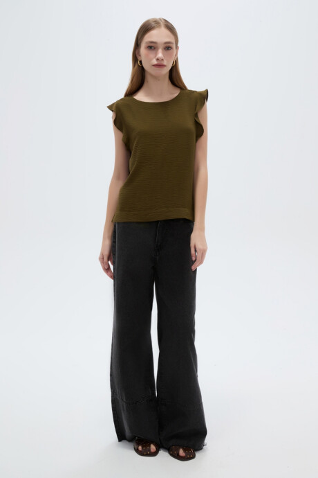 Blusa Mapa Verde Oliva