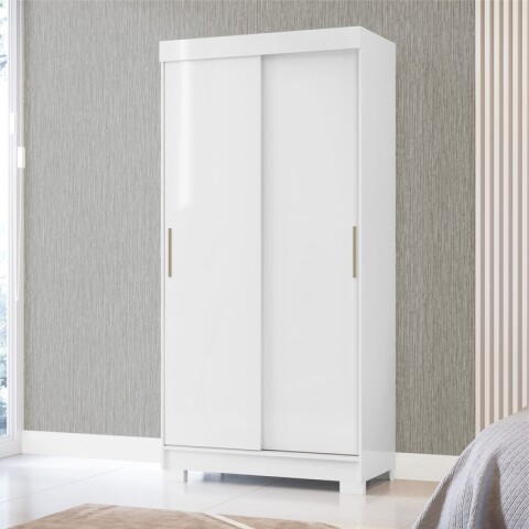 Ropero Antares 2 Puertas Corredizas + 2 Cajones Blanco Ropero Antares 2 Puertas Corredizas + 2 Cajones Blanco
