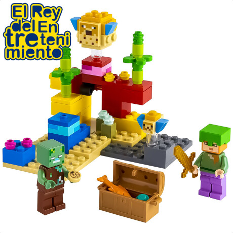 Lego Minecraft 21164 El Arrecife De Coral 92 Piezas Lego Minecraft 21164 El Arrecife De Coral 92 Piezas