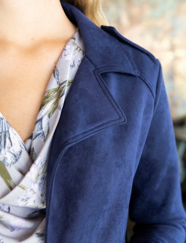 Chaqueta Suede AZUL