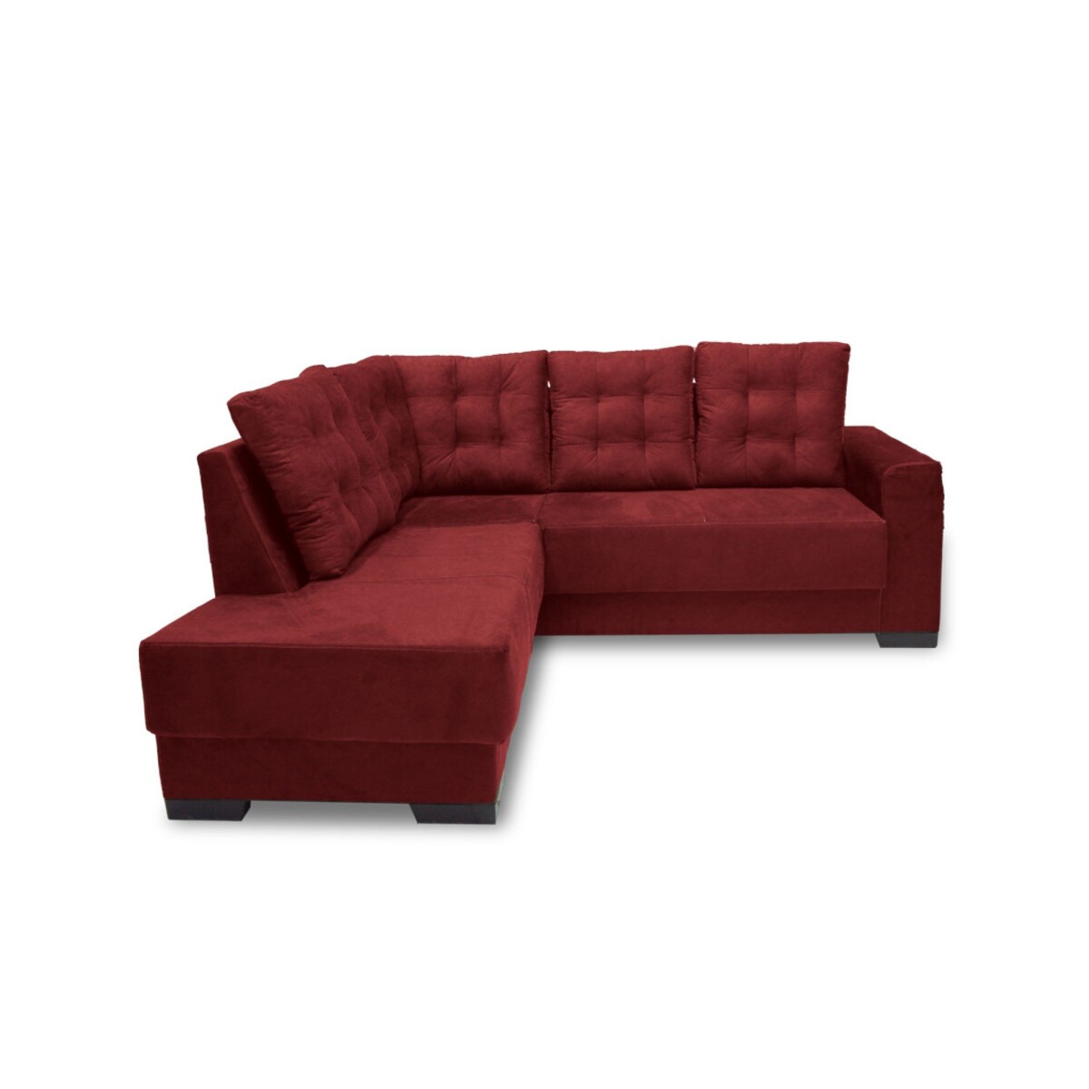 Sofa Abba New Uruguay Esquinero Bordo 