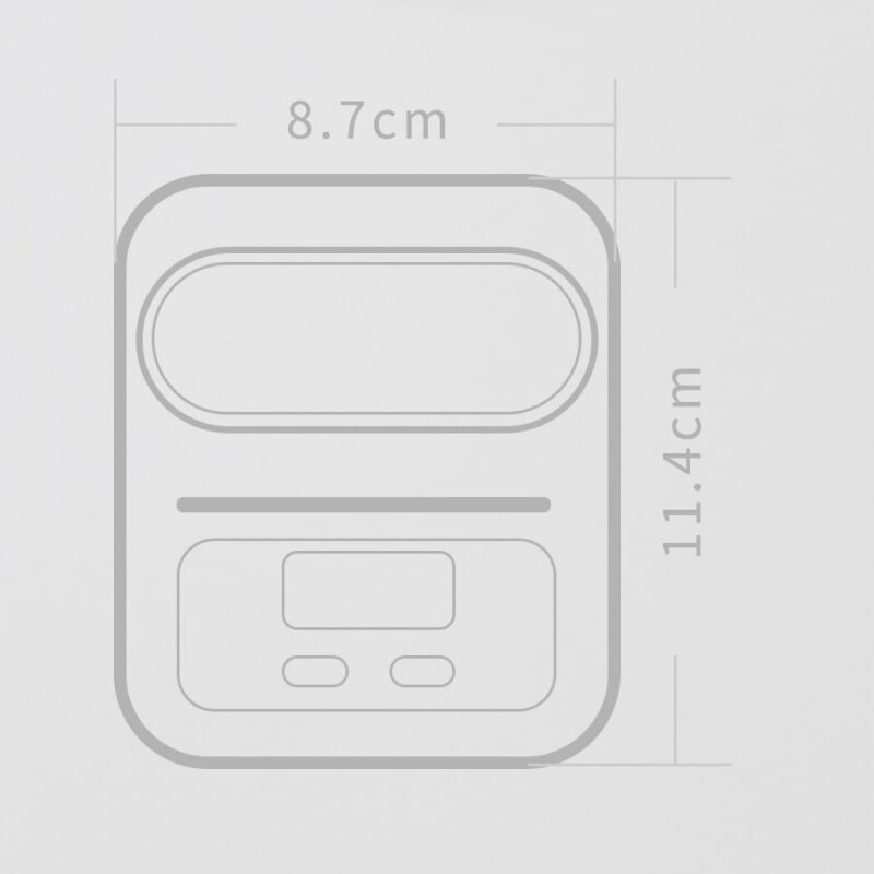 Mini impresora etiquetadora térmica portátil M110 negro