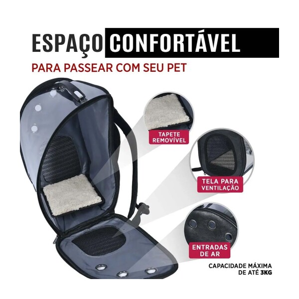 Mochila Transportadora Bolso Cuerina Premium Mascota Capsula Mochila Transportadora Bolso Cuerina Premium Mascota Capsula
