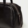 Bolso Indie en cuero vegetal liso Negro