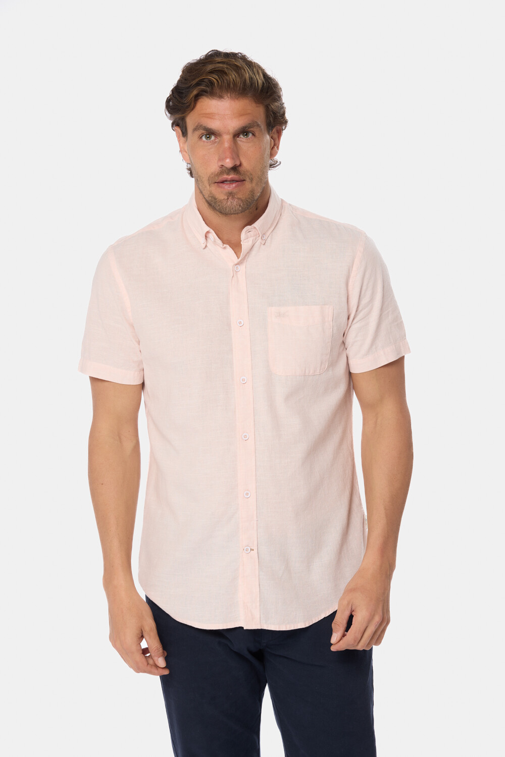 CAMISA DE LINO Rosa