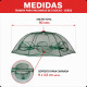 Trampa para mojarras de 8 bocas VERDE