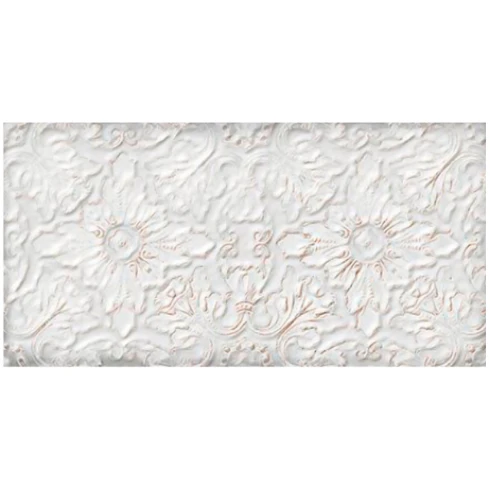 Ceramica Tipo Brick Blanco Decorado 12X24Cm Pared GAMAS DE BLANCO