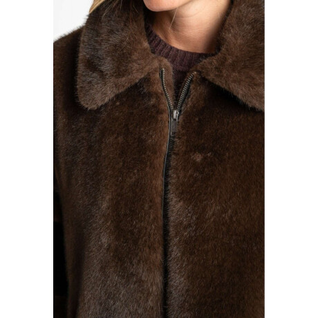 Abrigo Piel Chocolate