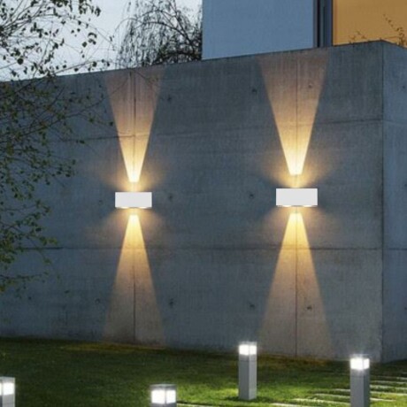 Spot aplique doble led ángulo regulable 18W IP65 BLANCO