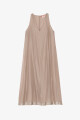 VESTIDO ARRUGADO Beige