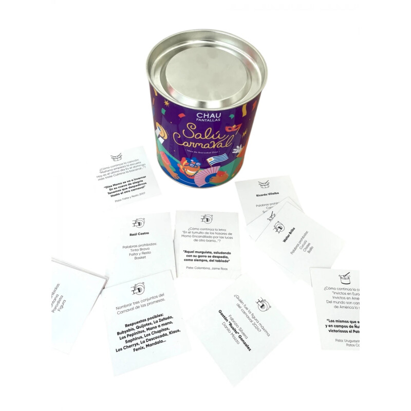 Juego de Mesa Salú Carnaval Chau Pantallas Juego de Mesa Salú Carnaval Chau Pantallas