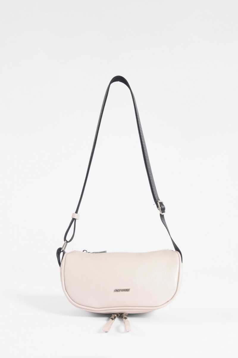 Riñonera doble cierre beige