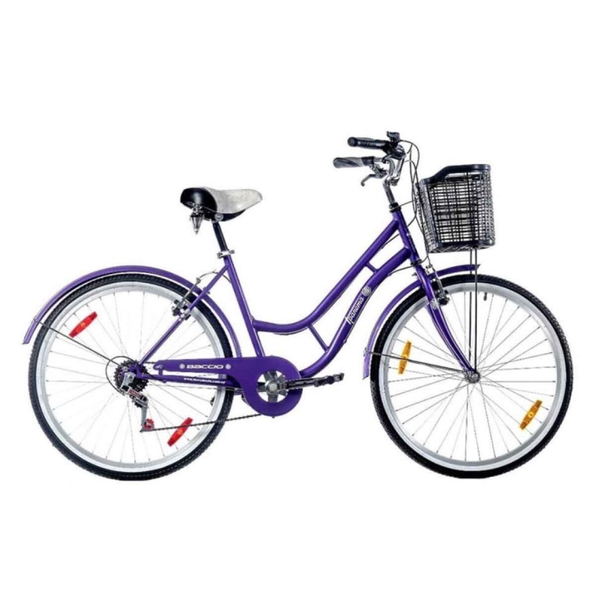 Bicicleta Baccio R.26 Dama Ipanema 6v Urbana - Violeta 