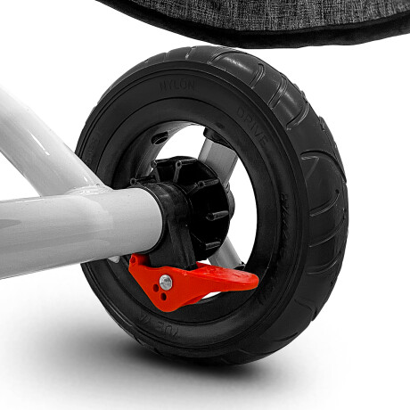 Coche Triciclo Doble Toldo Anti UV Asiento Giratorio Gris