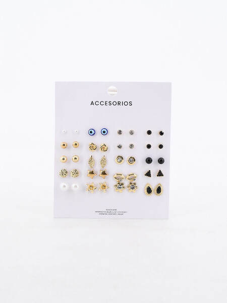 CARAVANAS SET 20 PARES DORADO