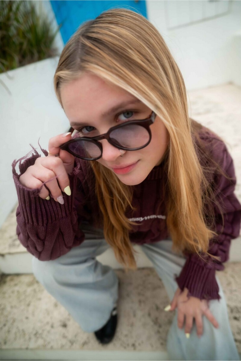 Lentes de Sol Crystal brown G.Blue GW Lentes De Sol Crystal Brown G.blue Gw