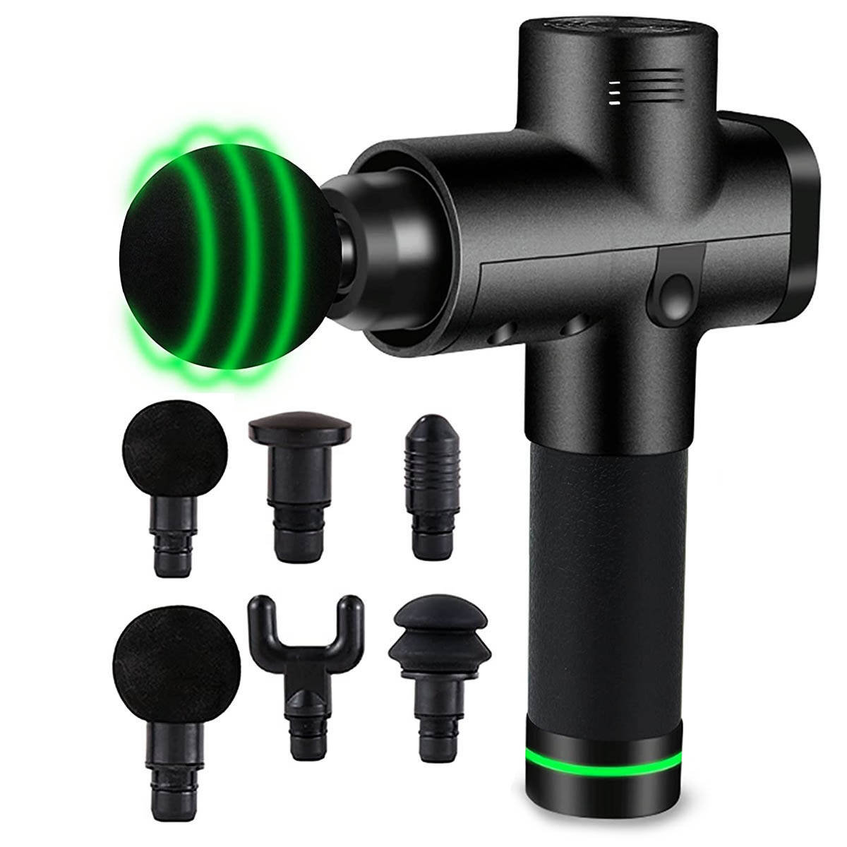 Masajeador Eléctrico Pistola Inalambrica Lo Ultimo! - Negro 